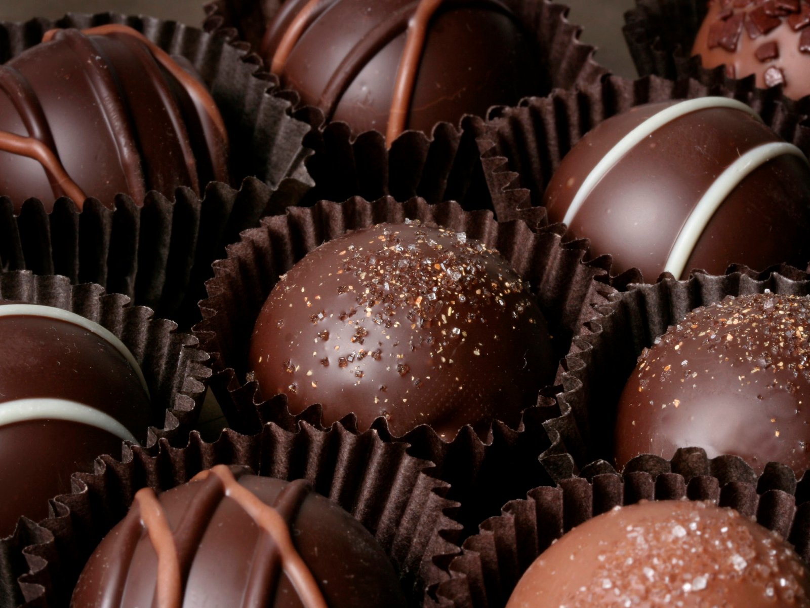 Chocolate Truffles Close up