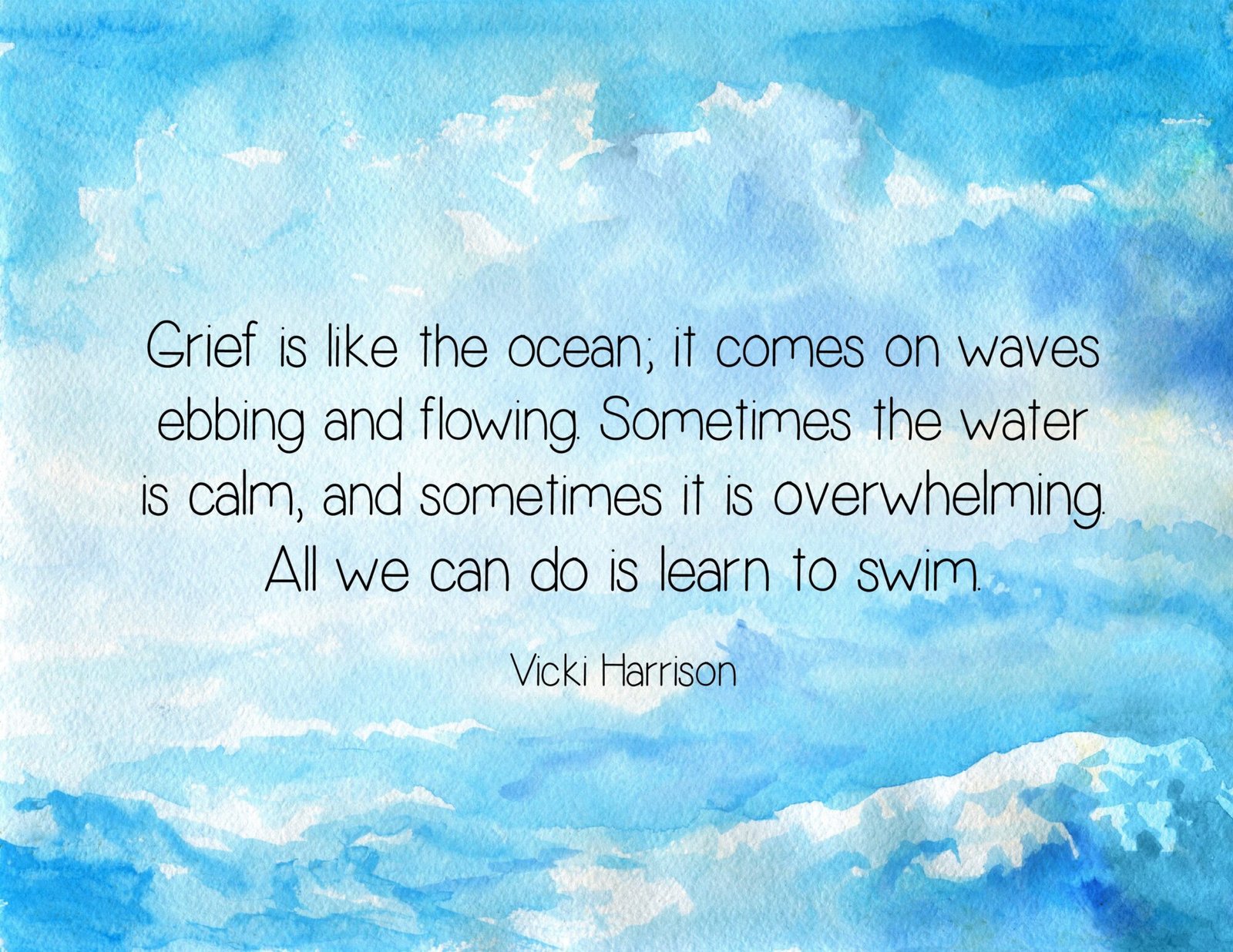 Grief is like the ocean