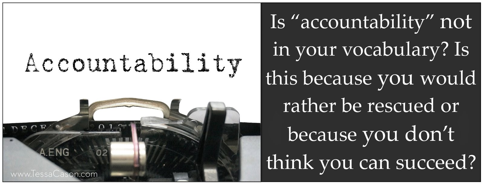 Is accountability not in your vocabulary