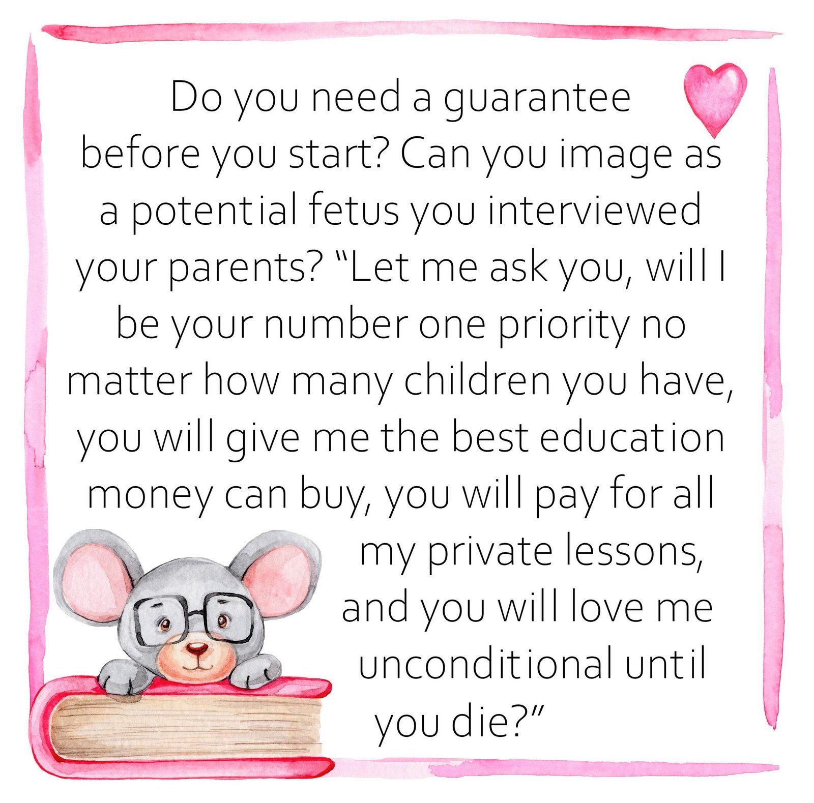 Do you need a guarantee before you start