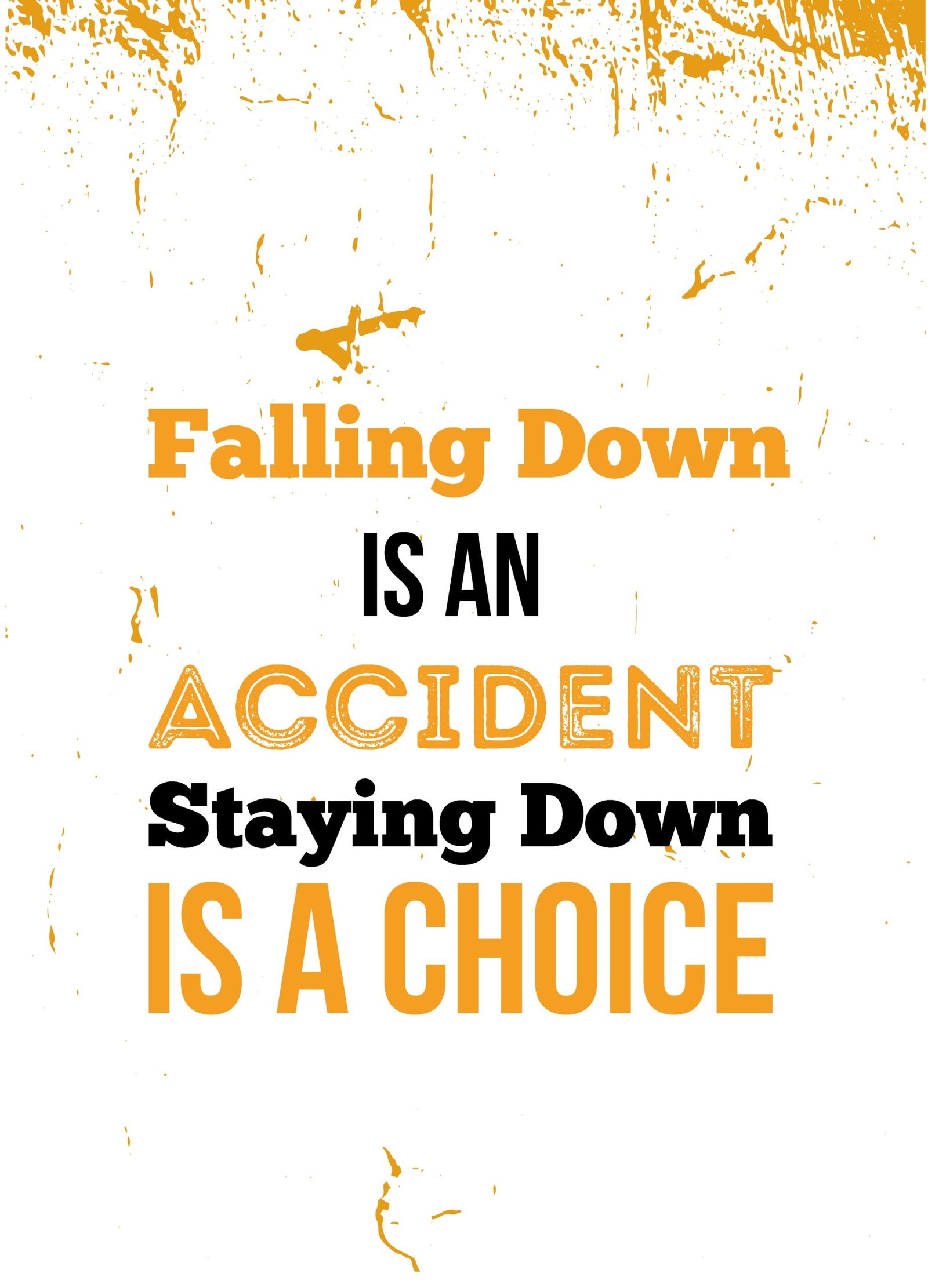Falling down is an accident