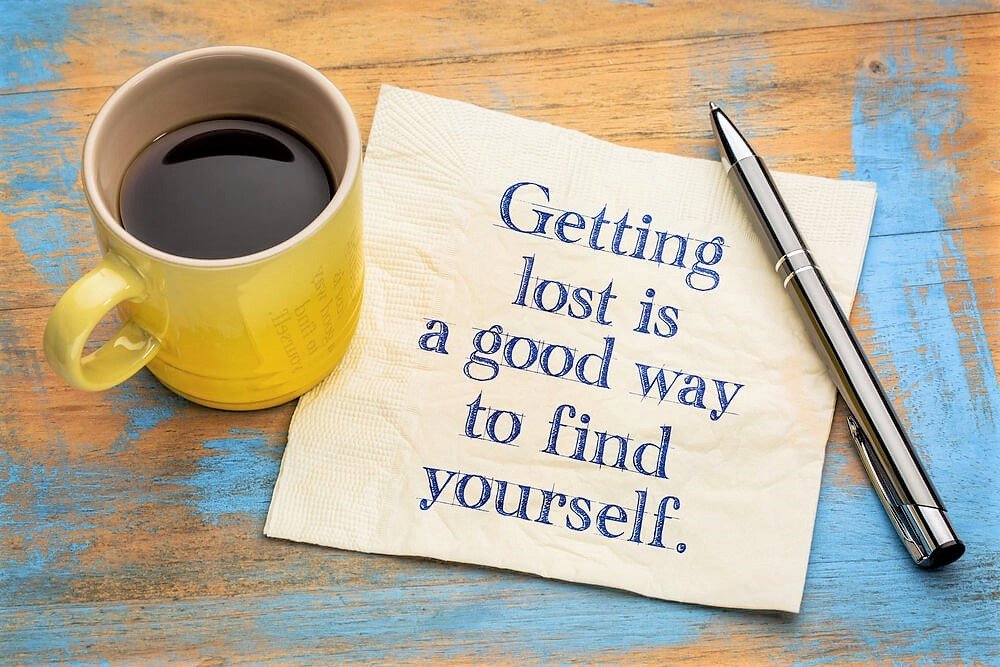 Getting lost is a good way to find yourself opt