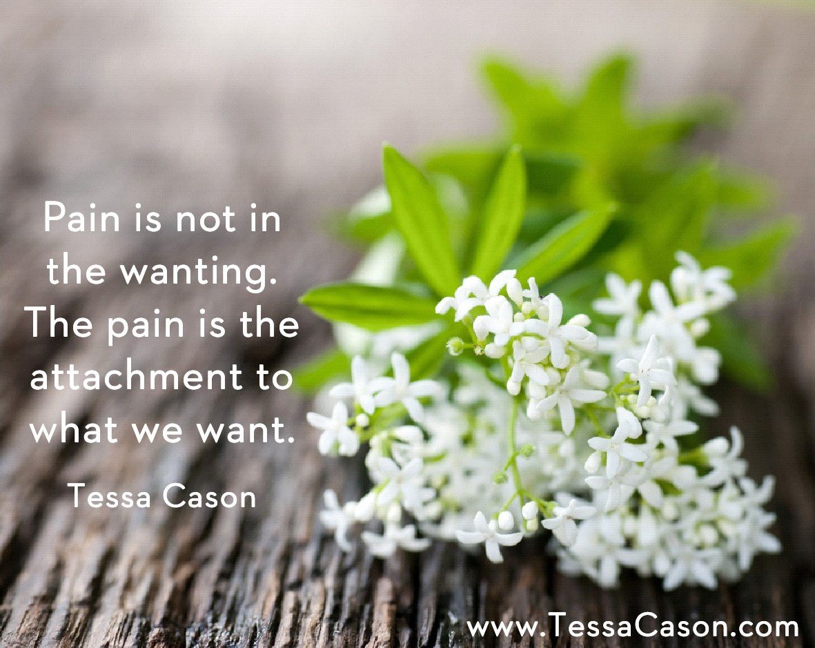 Pain is not in the wanting