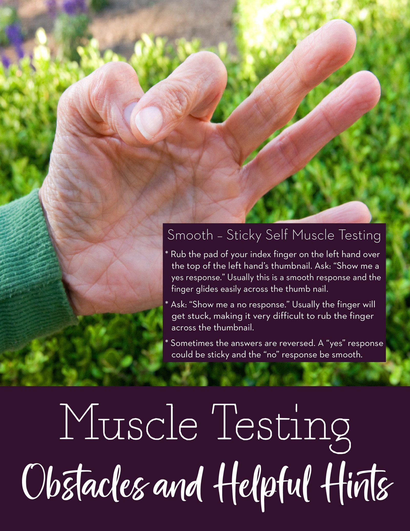 Muscle Testing Cover